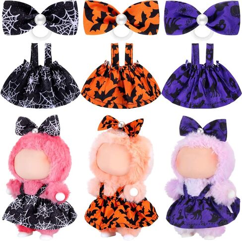 Simgoing 3 Pack 4th of July 17cm Doll Clothes Set Red Blue White Doll Clothes American Stars and Stripes Dress with Headband for Dolls Accessories (Not Included Dolls ) in Saudi Arabia