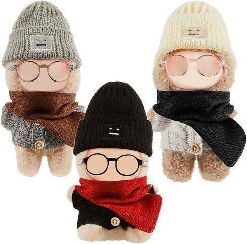 3 Sets 17cm Doll Clothes Outfits Dolls Costume Accessories for Halloween Christmas Winter Holiday Party Favors Decoration Gifts in Saudi Arabia