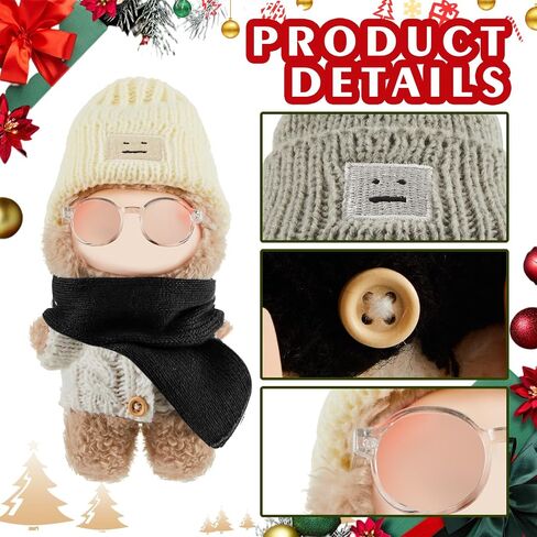 3 Sets 17cm Doll Clothes Outfits Dolls Costume Accessories for Halloween Christmas Winter Holiday Party Favors Decoration Gifts in Saudi Arabia