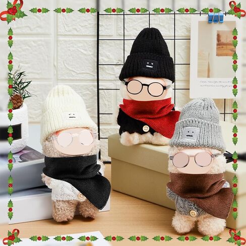 3 Sets 17cm Doll Clothes Outfits Dolls Costume Accessories for Halloween Christmas Winter Holiday Party Favors Decoration Gifts in Saudi Arabia