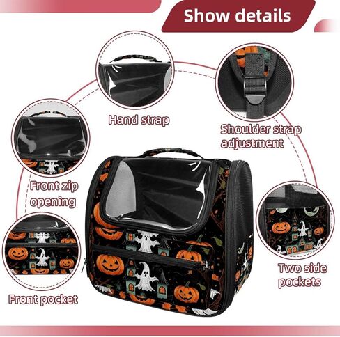 مجموعة متجه لطيف مع الرسوم التوضيحية هالوين 2_176 PET Travel Carrier | تصميم مريح تهوية مع ميزات السلامة | مثالي للقطط الحيوانات الأليفة الصغيرة إلى المتوسطة الحجم والكلاب وما إلى ذلك in Saudi Arabia