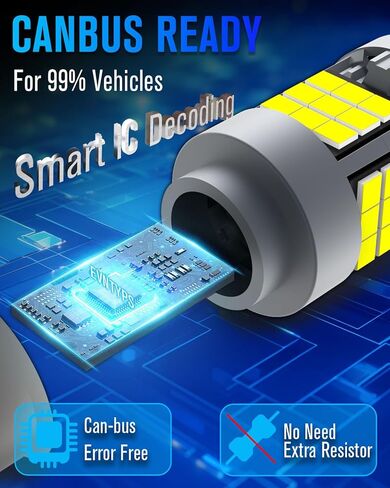 194 LED Bulb White for Car Door Lights 6000K 2825 W5W T10 168 LED Bulb with Projector Replacement for Map Dome Courtesy Dash Glove Box licence plate Lights(10pcs) in Kuwait