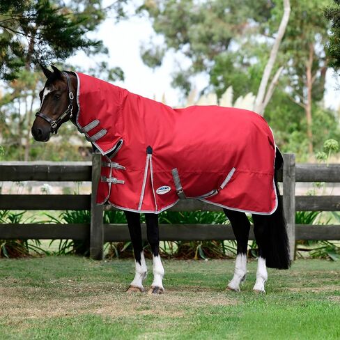 Weatherbeeta Comfitec Classic Combo Neck Lite Plus ، Red/Silver/Navy ، 72 " in Saudi Arabia