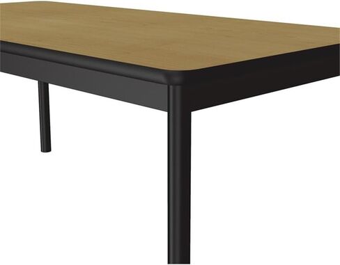 Pemberly Row 24" W x 72" D Wood High Pressure Lab Table in Fusion Maple in Saudi Arabia