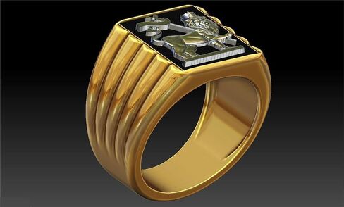 14K Gold Lion Judah Ring Ring Flag Flation Style Ethiopian Empire Flag Black Men's Signet Ring 925 Sterling Silver Handmade Made Might For Hom in Saudi Arabia
