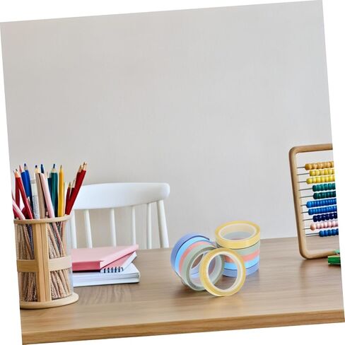 Uonlytech 10 Rolls Tape School Securds College Latcy Tape Highlighter Tabs صفحة علامات تبويب لزجة للاصطدام للكتب ملاحظة الإزالة الشفافة لزجة لزجة لطيفة اللوازم المكتبية Bopp in Kuwait