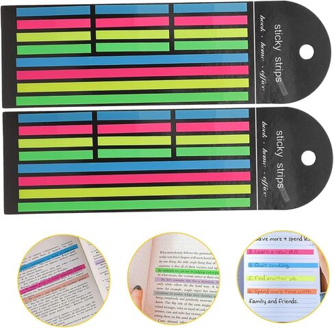 Stobok Fluorder Highlighter Strips 2 عبوة ملونة طويلة وقصيرة لذيذة للازد in Kuwait