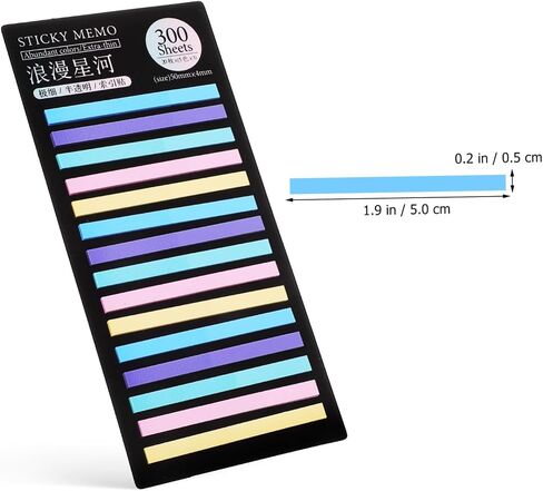 8packs Highlighter Strips Sticky Page Markers Tabs for Reading Fluorescent Reusable Book Tape for Annotating School Supplies in Saudi Arabia