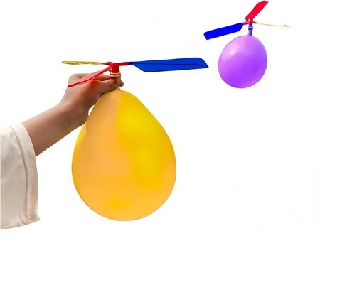 10 عبوة لعبة بالون لعبة ، لعبة روكيت بلاون المروحة ، هدايا عيد الميلاد يوم عيد الميلاد بويز مع مضخة الهواء in Saudi Arabia