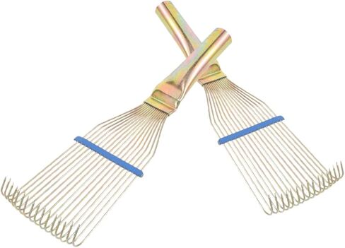 2pcs أسنان فولاذية متينة من أجل dematting اللطيفة التي تنفصل عن فرشاة الغنم والخيول المريحة لرعاية التنظيف السهلة in Saudi Arabia