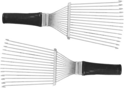 TOYANDONA 2pcs Ergonomic Comb Brush Multipurpose Cow Hair Remover for Furniture Couch Carpet Clothing and Bedding Soft Treated Bristles for Easy Grooming and Maintenance in Saudi Arabia