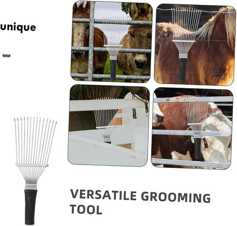 TOYANDONA 2pcs Ergonomic Comb Brush Multipurpose Cow Hair Remover for Furniture Couch Carpet Clothing and Bedding Soft Treated Bristles for Easy Grooming and Maintenance in Saudi Arabia