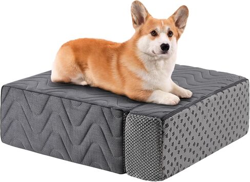 Dog Stairs for Bed, Dog Steps for High Bed, Pet Steps for Small Dogs and Cats, Non-Slip Balanced Pet Ramp Indoor in Saudi Arabia