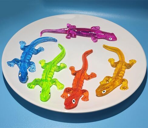 5Pack Super Stretch Lizard Mochi Squishy Toys ، ألعاب تململ الإجهاد الناعمة ، حشوات حقيبة Goodie ، جوائز الفصول الدراسية ، عيد ميلاد ، تفضل الحفلات (5Colors ، Style Random) in Kuwait