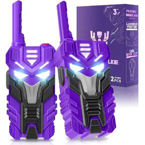 Purple Doomlord Walkie Talkies for Kids 2 Pack Transform Robot - 2500 FT Range, Cool Eyes Lighting, Birthday Gifts for 3-12 Year Olds, Outdoor Camping Toys for Toddlers & Boys Girls in Saudi Arabia