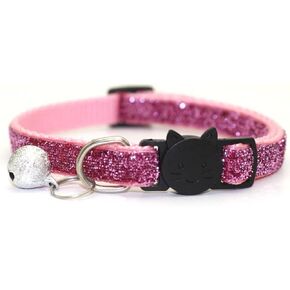 Bling Suit for Puppy,Rabbit with Bell Cat Supplies Breakaway Kitten Collar Pet Necklace Cat Accessories Cat Collarspink Professional Processed in Kuwait