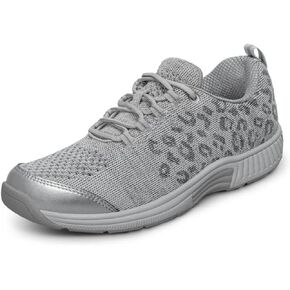 Orthofeet Women's Coral Walking Shoe, Athletic, Black, 8 X-Wide in Kuwait