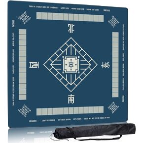 Mahjong Mat و Non-Slip والضوضاء تقلل من ملحقات Mahjong المحمولة 31.5 "× 31.5" مع حقيبة حمل ، حصيرة طاولة اللعبة لألعاب الطاولة ، ألعاب الورق ، دومينو (التنين) in Kuwait
