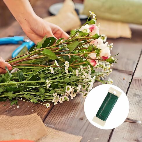 26 Gauge Floral Wire 1 Pack 76 Yards Flexible Paddle Wire for Christmas Wreath Tree,Crafts,Garland and Floral Arrangements in Saudi Arabia