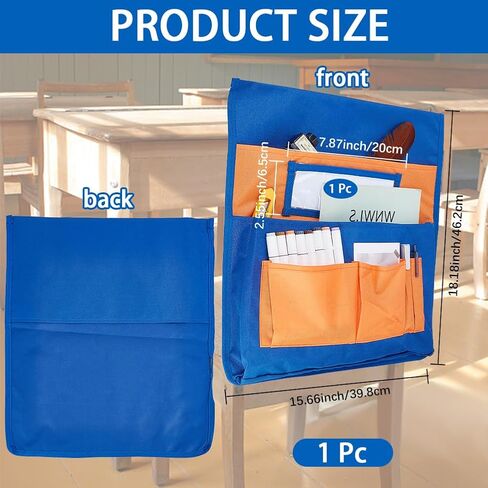 CRASPIRE Classroom Chair Pockets 15.66 x 18.18 inch Pink Chairback Buddy Pocket Chart Desk Buddy Pocket Organizer with Label Slot for School Home Classroom Preschool Daycare in Saudi Arabia
