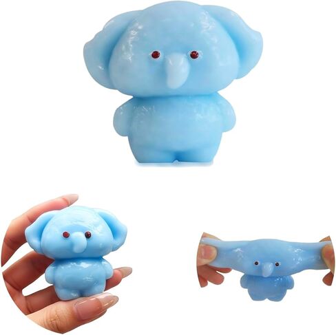 العجل الفيل تململ Squeeze Toy | Taba squishy كرات الإجهاد لطيف | kawaii squishy squize كرات | التمييز بين القلق والإجهاد | ملحق سطح المكتب المثالي (حزمة واحدة) in Kuwait