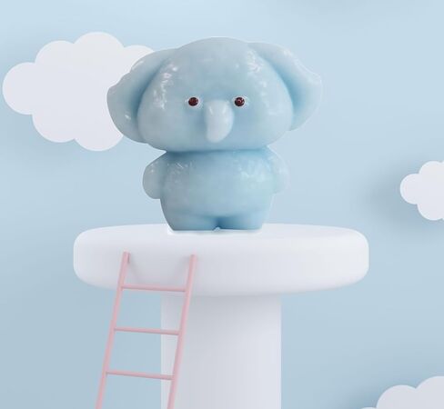 العجل الفيل تململ Squeeze Toy | Taba squishy كرات الإجهاد لطيف | kawaii squishy squize كرات | التمييز بين القلق والإجهاد | ملحق سطح المكتب المثالي (حزمة واحدة) in Kuwait