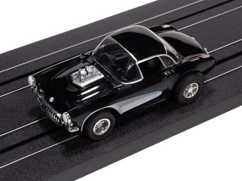 SC417-2BLK Auto World Xtraction 1957 Chevy Corvette (Black) Ho Scale Slot Car in Kuwait