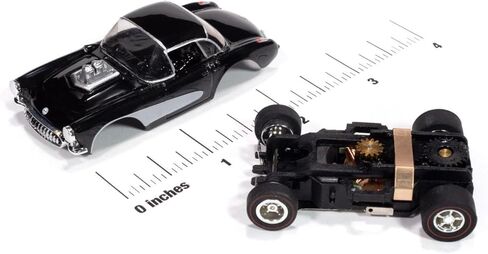 SC417-2BLK Auto World Xtraction 1957 Chevy Corvette (Black) Ho Scale Slot Car in Kuwait