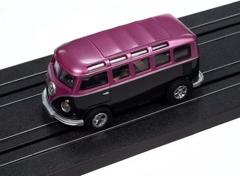 Auto World SC412-2P Xtraction 1965 VW Samba Bus (Black/Purple) HO Scale Slot Car in Saudi Arabia