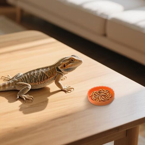 6 PCS Crested Gecko Food and Water Bowl, Reusable Silicone Reptile Feeding Cups for Lizard Anoles Bearded Dragons Tank Terrarium Accessories Supplies for Tortoise, Crab and Small Pet 6 Colors in Saudi Arabia