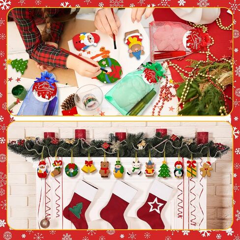 شوهد 24 مجموعة من السيراميك هالوين لطلاء عيد الهالوين ترسم التماثيل الخاصة بك التماثيل الجص مع لوحة فرش المغناطيس معلقة علامات اليقطين organza مجموعة الأكياس لصالح الحفلات in Kuwait