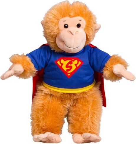 Super Bear Tee with Cape Teddy Bear Clothes Fits Most 14"-18" Build-a-Bear and Make Your Own Stuffed Animals in Saudi Arabia