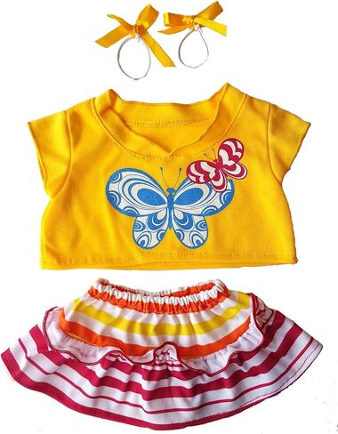 ملابس زي الفراشة Teddy Bear Clothes تناسب أكثر من 14 "-18" بناء وتصنع حيواناتك المحشوة الخاصة بك in Saudi Arabia