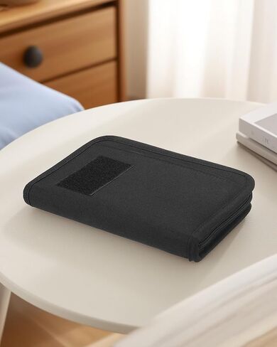 Geedud Padfolio Ring Binder مع 80 ورقة 160 صفحة من ورق الورق فضفاضة ، غلاف دفتر الملاحظات المقاوم للعوامل الجوية ، دفتر ملاحظات تكتيكي مع سحاب للمجلدات ، البطاقات القابلة لإعادة الملء 6 حلقات (أسود ، A5،7.3 "× 10.1") in Kuwait