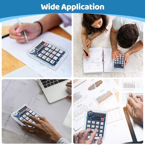 MiOYOOW 6-Digit DIY Calculator Kit, USB/Battery Powered Calculator Soldering Practice Kit with Resistance Value Measurement, Practical Electronics Projects for School Learning and Home Office Use in Saudi Arabia