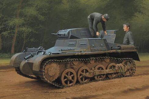 Hobbyboss 80145 1:35 Scale German Panzer 1Ausf A Sd.Kfz.101 Early/Late Version Plastic Model Kit, Grey in Saudi Arabia