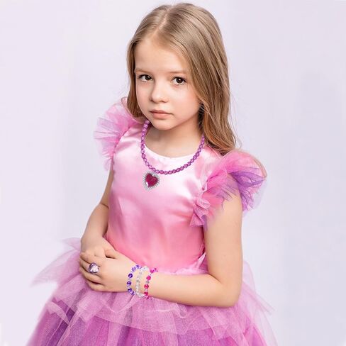 20 Pcs Princess Party Favors, Kids Princess Beaded Bracelets for Girls, Costume Jewelry Set, Friendship Bracelets, Goodie Bag Stuffers, Birthday Party Gift, Girls Bracelets Ages 5-7 8-10 in Saudi Arabia