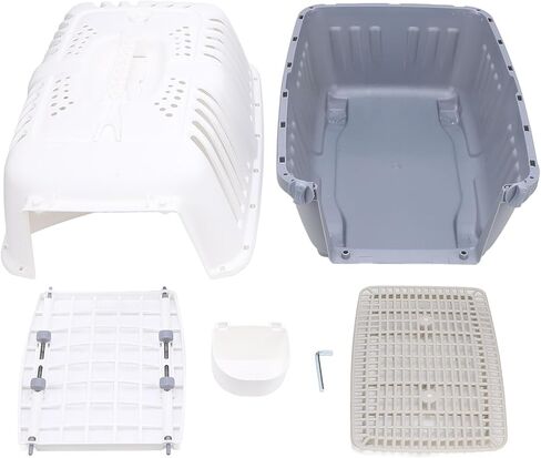 شركة AsixxSix Pet Carrier مع لوحة قابلة للإزالة للكلاب والقطط الصغيرة ، وصناديق السفر الخفيفة ذات الوزن الصلب للنقل للحيوانات الأليفة والأنشطة الخارجية in Saudi Arabia