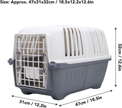 شركة AsixxSix Pet Carrier مع لوحة قابلة للإزالة للكلاب والقطط الصغيرة ، وصناديق السفر الخفيفة ذات الوزن الصلب للنقل للحيوانات الأليفة والأنشطة الخارجية in Saudi Arabia