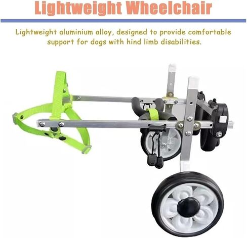 Dog Wheelchair Disabled/paralyzed Cat Wheelchair for Elderly, XXS/Xs/S Kittens Arthritis Mobility Aids Support, Weak Leg Brace Walk Car, Dog Assist Vehicle Device in Saudi Arabia
