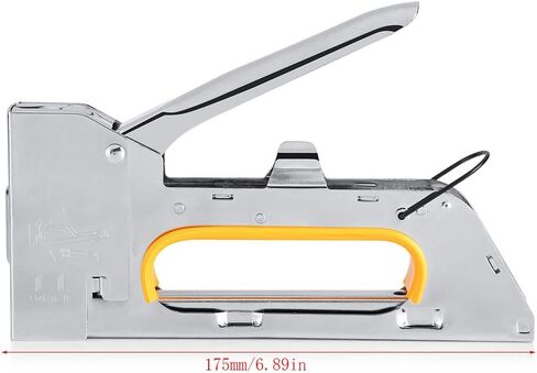 Ymiko Staple Gun, Stainless Steel Construction Manual Staple Gun Furniture Nail Gun Heavy Duty Stapler Stapler to Hold 1008F Staples for Wood Crafts Carpentry Decoration DIY in Saudi Arabia