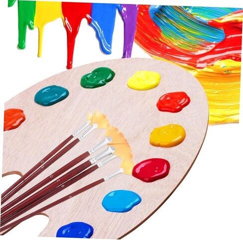 Artibetter 6Pcs Multi Function Fan Paint Brush for Daily Painting Portable Flat Design for Watercolor and Craft Projects Safe and Easy to Clean for Teens and Adults in Saudi Arabia