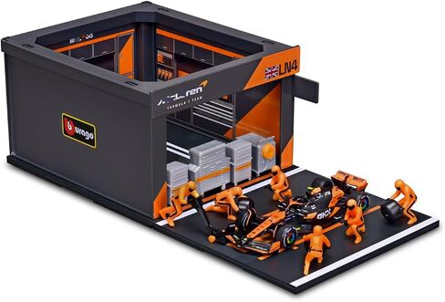 1/43 MCL38#81 نسخة حارة CAR CAR CAR ، نموذج سبيكة Die-Cast مع 6 شخصيات من طاقم الحفرة ، هدية قابلة للتحصيل للبالغين in Saudi Arabia