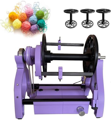 Electric Yarn Winding Machine, Automatic Spinning Wheel with Speed Control, Forward and Reverse, for Knitting and Weaving Wool Yarn, Ideal for Roving Process in Saudi Arabia