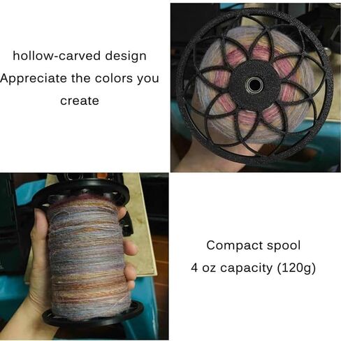 Electric Yarn Winding Machine, Automatic Spinning Wheel with Speed Control, Forward and Reverse, for Knitting and Weaving Wool Yarn, Ideal for Roving Process in Saudi Arabia