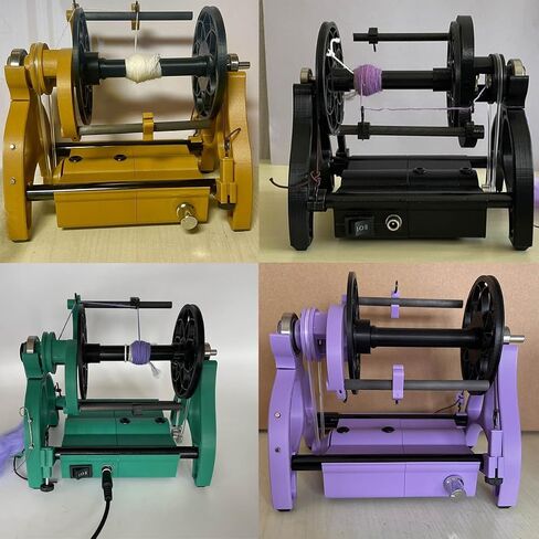 Electric Yarn Winding Machine, Automatic Spinning Wheel with Speed Control, Forward and Reverse, for Knitting and Weaving Wool Yarn, Ideal for Roving Process in Saudi Arabia