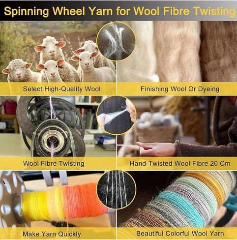 Household Digital Display Mini Electric Spinning Wheel Wool Fibre Twisting, Forward and Reverse(Green) in Kuwait