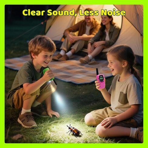 Batheru Resplible Walkie Talkies for Kids 3 أميال طويلة المدى ، 22 قناة Walkie Talkie مع صوت واضح ، وتوفير البطاريات Walkie Talkies 3 حزمة ، وتخزين الحشوات للفتيات من 5 إلى 10 in Kuwait