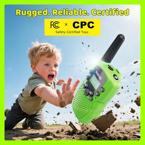 Batheru Resplible Walkie Talkies for Kids 3 أميال طويلة المدى ، 22 قناة Walkie Talkie مع صوت واضح ، وتوفير البطاريات Walkie Talkies 3 حزمة ، وتخزين الحشوات للفتيات من 5 إلى 10 in Kuwait