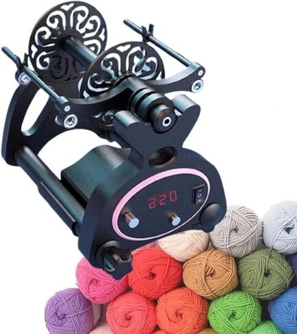 Electric Spinning Wheel for Yarn Making, Spinning Wheel for Wool Making with 3 Small Spools, Twisting Forward and Reverse, for Fiber Spinning DIY Studio-Purple||Countless in Kuwait